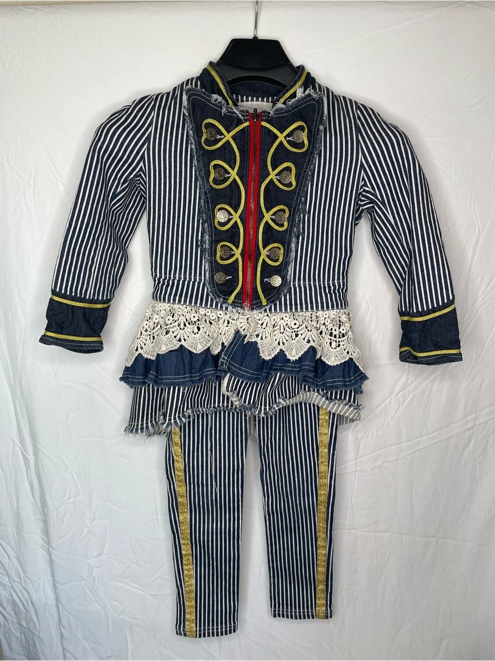 Paper Wings Boutique Premium Denim Circus-Style Kids Costume